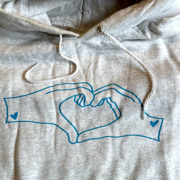 ASL Sign Language Hoodie by SHOP LUDIC/LUDIC CLOSET - grey, XXL - Picture 2 of 5